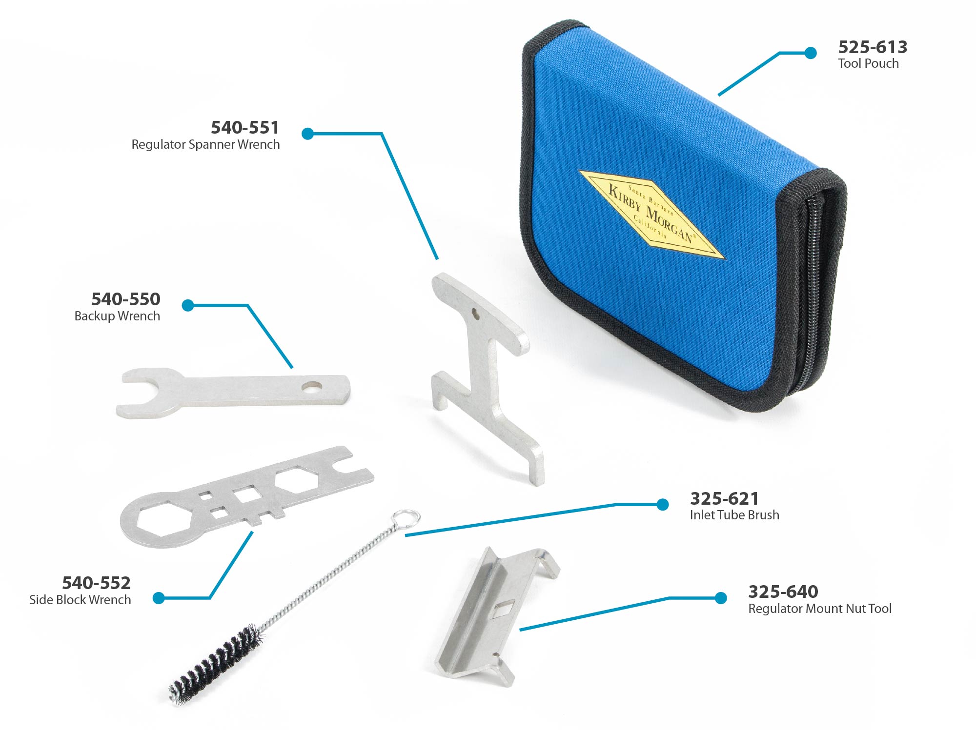 525-768 KM 47/77 Regulator Tool Kit with Pouch